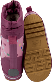 Gummistiefel mit Herz-Muster, lila, Gr. 28/29, 1 St