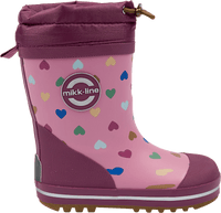 Gummistiefel mit Herz-Muster, lila, Gr. 28/29, 1 St