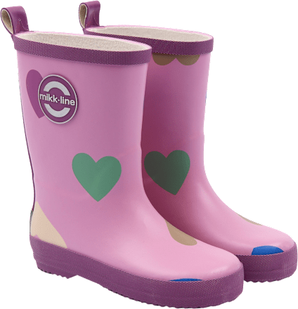 Gummistiefel mit Herz-Muster, rosa, Gr. 28/29, 1 St
