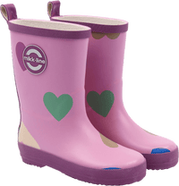 Gummistiefel mit Herz-Muster, rosa, Gr. 28/29, 1 St