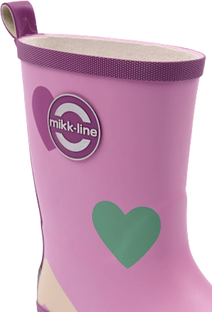 Gummistiefel mit Herz-Muster, rosa, Gr. 28/29, 1 St