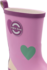 Gummistiefel mit Herz-Muster, rosa, Gr. 28/29, 1 St
