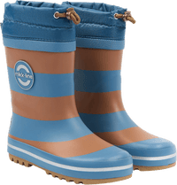 Gummistiefel mit Kordelzug, blau & braun, Gr.  26/27, 1 St