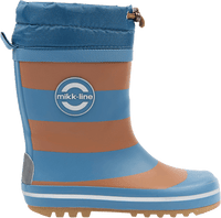 Gummistiefel mit Kordelzug, blau & braun, Gr.  26/27, 1 St
