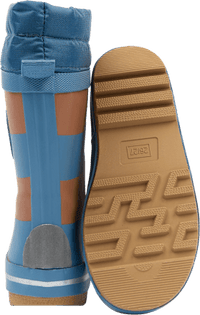 Gummistiefel mit Kordelzug, blau & braun, Gr.  26/27, 1 St