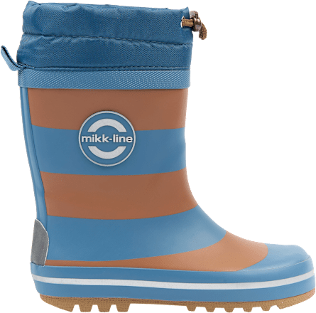 Rubberen laarzen met trekkoord, blauw &amp; bruin, maat 26/27, 1 stuk