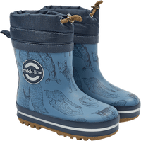 Rubberen laarzen met bosdierenpatroon, blauw, maat 24/25, 1 stuk