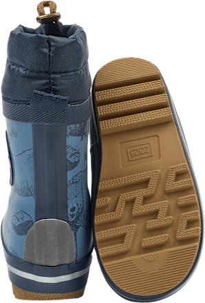 Rubberen laarzen met bosdierenpatroon, blauw, maat 24/25, 1 stuk