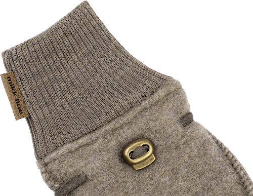 Handschuhe mit Merinowolle, braun, Gr. 74/80, 1 St Mikk-Line