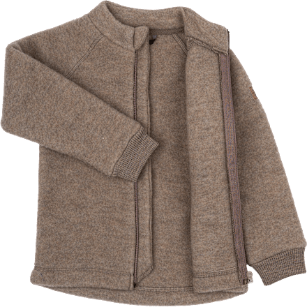 Jasje met merinowol, bruin, maat 110/116, 1 stuk