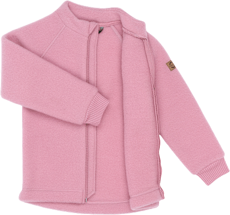 Jasje met merinowol, roze, maat 122/128, 1 stuk