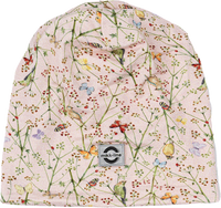 Mütze mit Schmetterling-Muster, beige, Gr. 86/92, 1 St