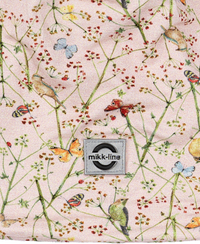 Mütze mit Schmetterling-Muster, beige, Gr. 98/104, 1 St