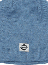 Mütze mit Schurwolle, blau, Gr. 122/128, 1 St