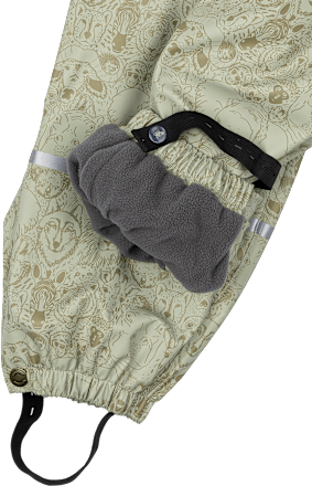 Regenbroek gevoerd, groen, maat 98/104, 1 st.