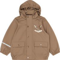 Regenjacke, braun, Gr. 122/128, 1 St