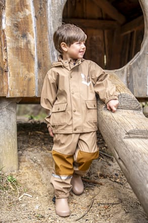 Regenjacke, braun, Gr. 122/128, 1 St