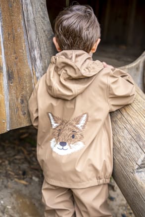 Regenjacke, braun, Gr. 98/104, 1 St