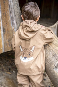 Regenjacke, braun, Gr. 98/104, 1 St