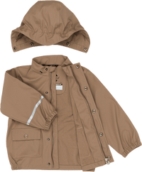 Regenjacke, braun, Gr. 98/104, 1 St