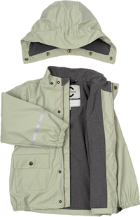Regenjacke gefüttert, grün, Gr. 98/104, 1 St