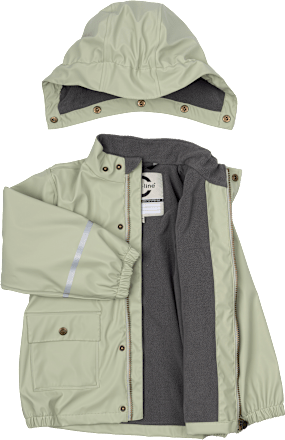 Gevoerde regenjas, groen, maat 98/104, 1 stuk