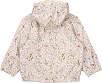 Regenjas gevoerd met vlinderpatroon, beige, maat 122/128, 1 stuk