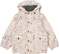 Regenjacke gefüttert mit Schmetterling-Muster, beige, Gr. 86/92, 1 St