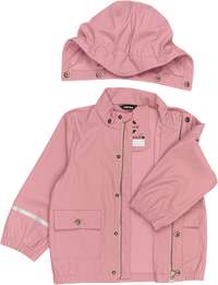 Regenjacke mit Kapuze, rosa, Gr.  110/116, 1 St