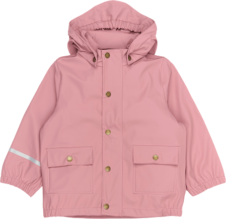 Regenjacke mit Kapuze, rosa, Gr. 98/104, 1 St