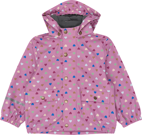 Regenjacke mit Punkte-Muster, lila, Gr. 122/128, 1 St