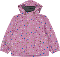 Regenjacke mit Punkte-Muster, lila, Gr. 122/128, 1 St