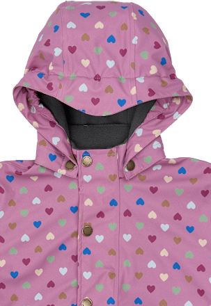 Regenjacke mit Punkte-Muster, lila, Gr. 122/128, 1 St