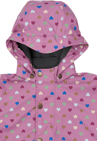 Regenjacke mit Punkte-Muster, lila, Gr. 122/128, 1 St