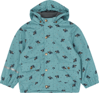 Regenjacke mit Waschbär-Muster, blau, Gr. 110/116, 1 St
