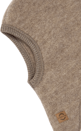 Schlupfmütze mit Merinowolle, braun, Gr. 110/116, 1 St