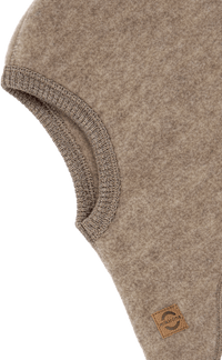 Schlupfmütze mit Merinowolle, braun, Gr. 110/116, 1 St