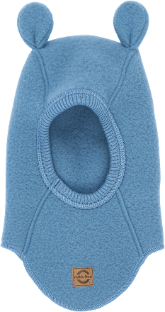 Merinowol muts met oren, blauw, maat 86/92, 1 stuk