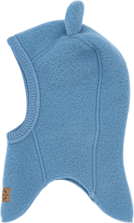 Merinowol muts met oren, blauw, maat 86/92, 1 stuk