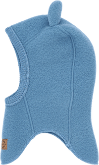 Merinowol muts met oren, blauw, maat 86/92, 1 stuk