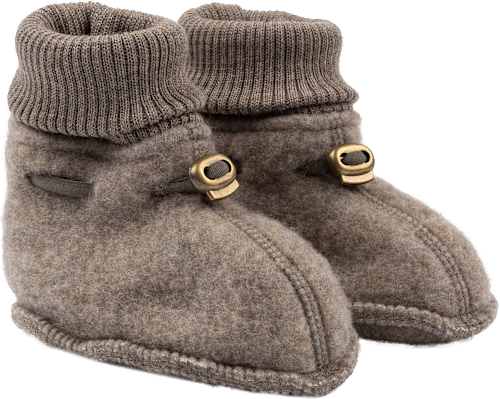Schuhe mit Merinowolle, braun, Gr. 62/68, 1 St