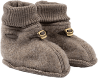 Schuhe mit Merinowolle, braun, Gr. 74/80, 1 St Mikk-Line