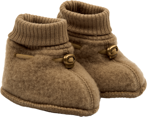 Schuhe mit Merinowolle, gold, Gr. 74/80, 1 St
