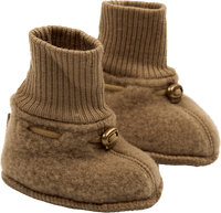 Schuhe mit Merinowolle, gold, Gr. 74/80, 1 St