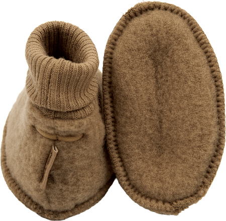 Schuhe mit Merinowolle, gold, Gr. 74/80, 1 St