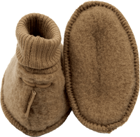 Schuhe mit Merinowolle, gold, Gr. 74/80, 1 St