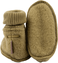 Schoenen met merinowol, kaki, maat 74/80, 1 stuk