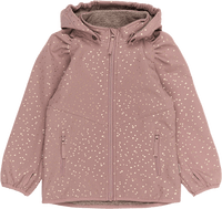 Softshelljacke mit Herz-Muster, mauve, Gr. 110/116, 1 St Mikk-Line