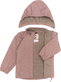 Softshelljacke mit Herz-Muster, mauve, Gr. 110/116, 1 St Mikk-Line