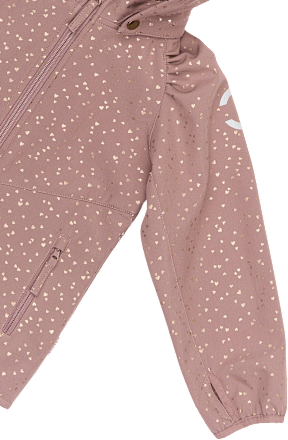 Softshelljacke mit Herz-Muster, mauve, Gr. 110/116, 1 St Mikk-Line